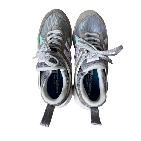 NEW BALANCE 574 Sport Women Gunmetal/Dark Violet (WS574PRC) Size 7 - Picture 10 of 12